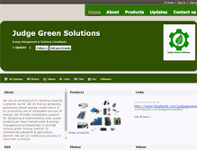 Tablet Screenshot of judgegreensolutions.com